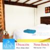 Hostal en Bau, Playa Blanca Baru, Alojamiento en baru, vehitours cartagena, Playa tranquila