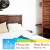 Hostal en Bau, Playa Blanca Baru, Alojamiento en baru, vehitours cartagena, Playa tranquila